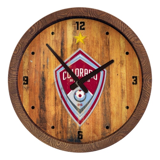 Colorado Rapids: Weathered "Faux" Barrel Top Clock