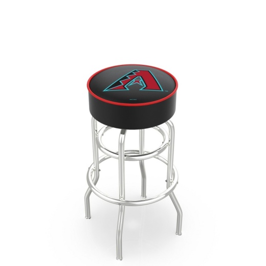 L7c1 Arizona Diamondbacks Doubleing Swivel Stool With Chrome Finish By Hbs
