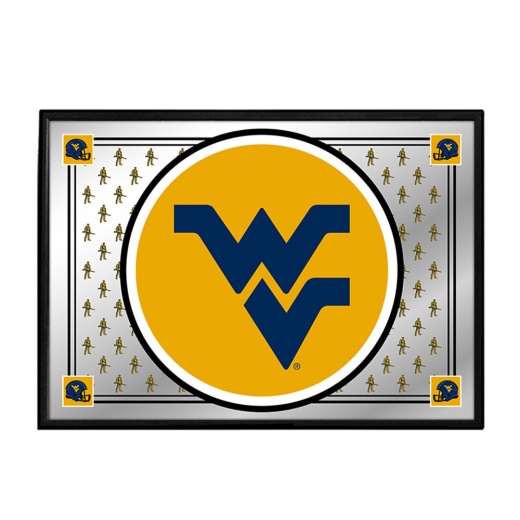 West Virginia Mountaineers: Team Spirit Framed Mirrored Wall Sign