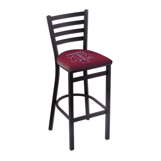 L004 Texas A&M 25" Stationary Counter Stool With Black Wrinkle Finish