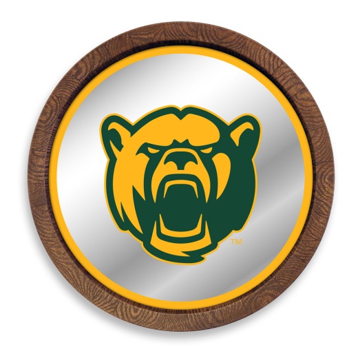 Baylor Bears: Bear "Faux" Barrel Top Mirrored Wall Sign