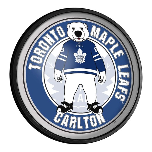 Toronto Maple Leafs: Carlton Round Slimline Lighted Wall Sign