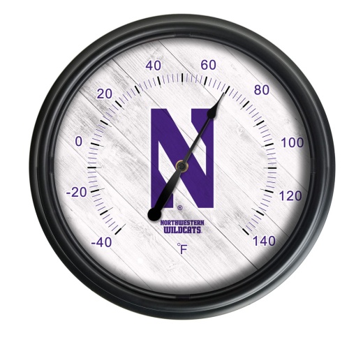 Northwestern University Indoor/Outdoor Led Thermometer By Holland Bar Stool Company