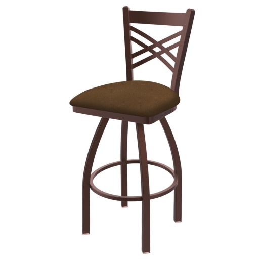 820 Catalina Swivel Stool With Bronze Finish And Rein Thatch Seat