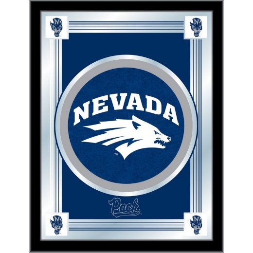 University Of Nevada 17"X22" Logo Wall Mirror By Holland Bar Stool Company Design 1