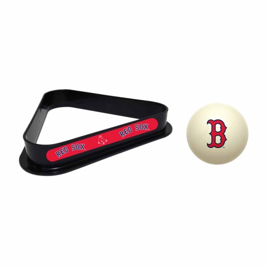 Boston Red Sox Cue Ball & Ball Rack