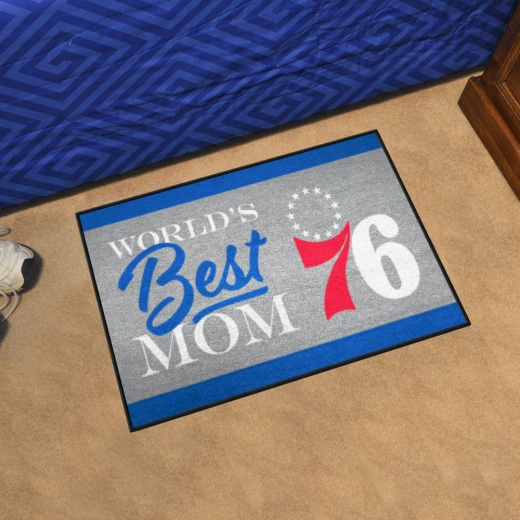 Philadelphia 76Ers World's Best Mom Starter Mat Accent Rug 19In. X 30In