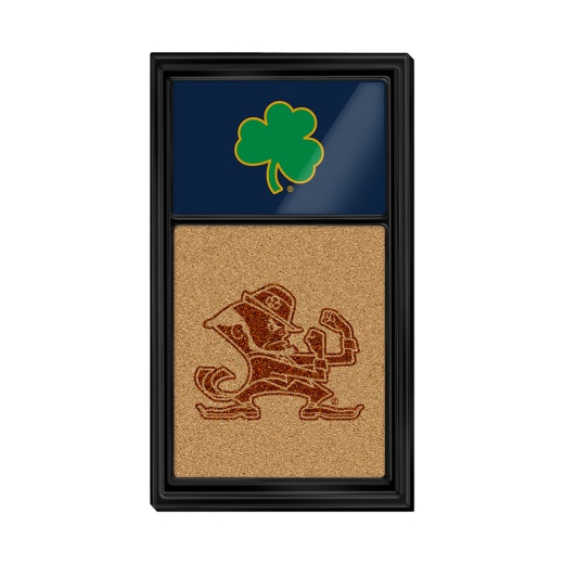 Notre Dame Fighting Irish: Cork Note Board Shamrock