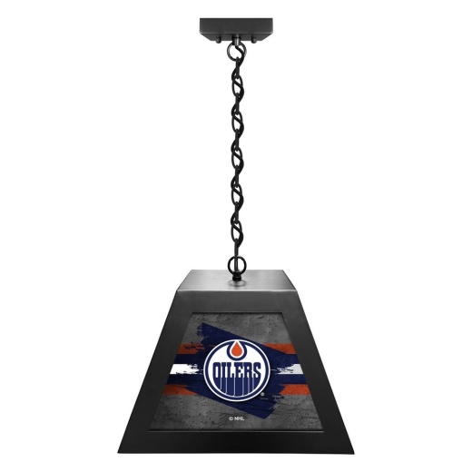 Edmonton Oilers Pendant Box Light By Holland Bar Stool Company