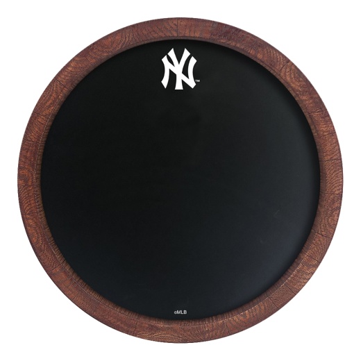 York Yankees: Logo Chalkboard "Faux" Barrel Top Sign