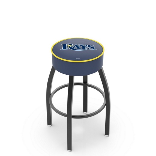 L8b1 Tampa Bay Rays Swivel Stool With Black Wrinkle Finish By Hbs