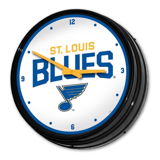 St. Louis Blues: Illuminated Retro Diner Wall Clock