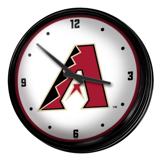Arizona Diamondbacks: Retro Lighted Wall Clock