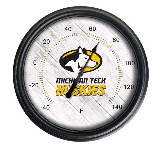 Michigan Tech University Indoor/Outdoor Led Thermometer By Holland Bar Stool Company