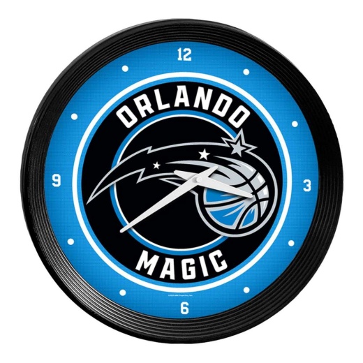 Orlando Magic: Ribbed Frame Wall Clock