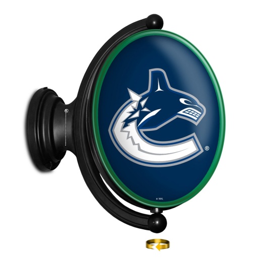 Vancouver Canucks: Original Oval Illuminated Rotating Wall Sign