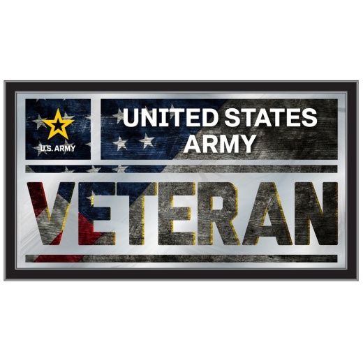 United States Army 26" X 15" Veteran Wall Mirror