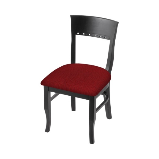 3160 18" Chair With Black Finish And Graph Ruby Seat
