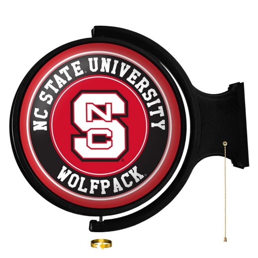 N.C. State Wolfpack Rotating Illuminated Team Spirit Wall Signround