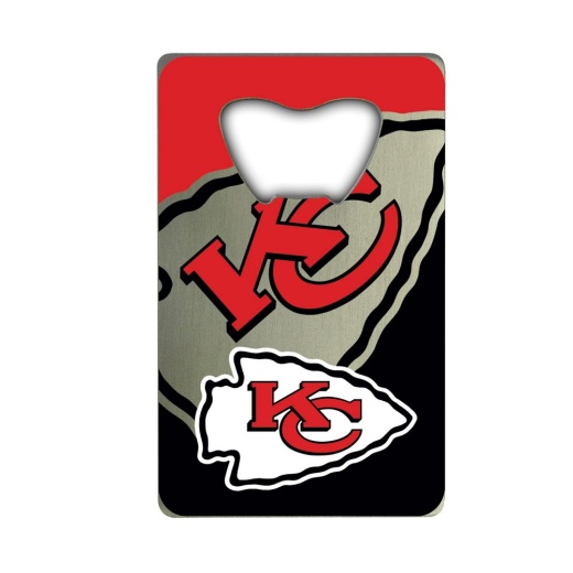 Kansas City Chiefs Credit Card Style Bottle Opener 2" X 3.25"
