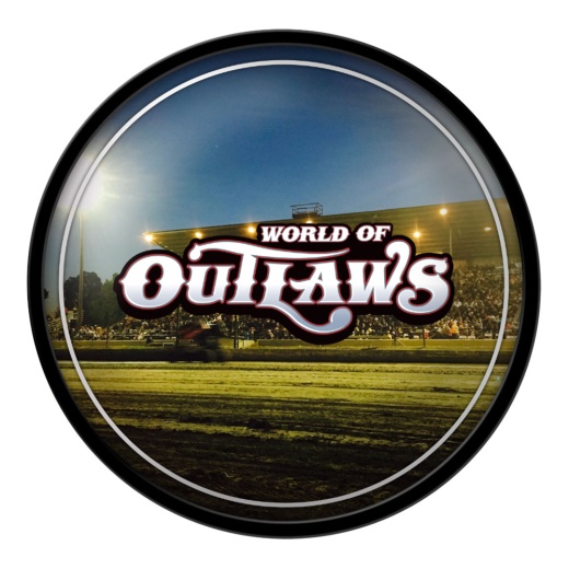World Of Outlaws: Under The Lights Modern Disc Wall Sign