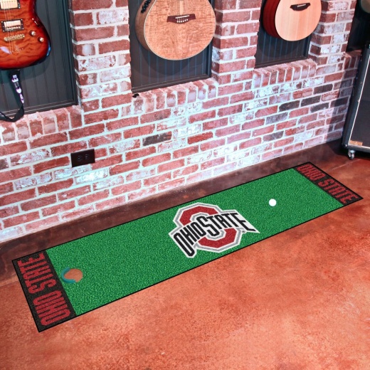 Ohio State Buckeyes Putting Green Mat 1.5Ft. X 6Ft
