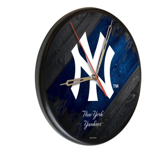 York Yankees 13" Solid Wood Clock