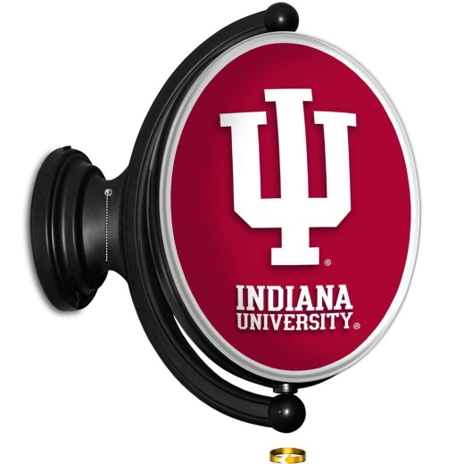 Indiana Hoosiers: Original Oval Rotating Lighted Wall Sign
