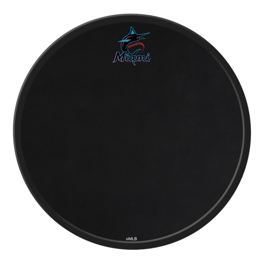 Miami Marlins: Modern Disc Chalkboard