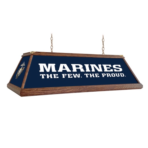 Us Marine Corps: Premium Wood Pool Table Light