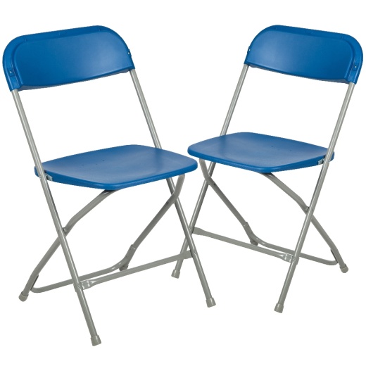 Hercules Series Plastic Folding Chair Blue 2 Pack 650Lb Weight Capacity Comfortable Event Chairlightweight Folding Chair