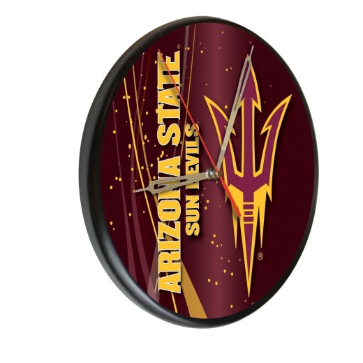 Arizona State Digitally Printed Wood Clock By The Holland Bar Stool Co