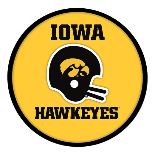 University Of Iowa Hawkeyes 17" Team Disc Wall Sign