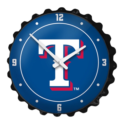 Texas Rangers: Logo Bottle Cap Wall Clock