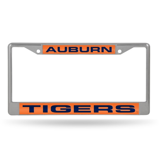 Auburn Tigers Grey / Orange Laser Chrome Frame