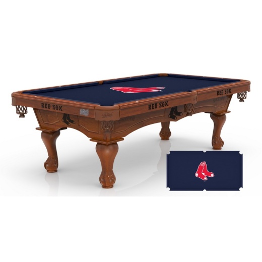 Boston Red Sox 8' Pool Table By Holland Bar Stool Co