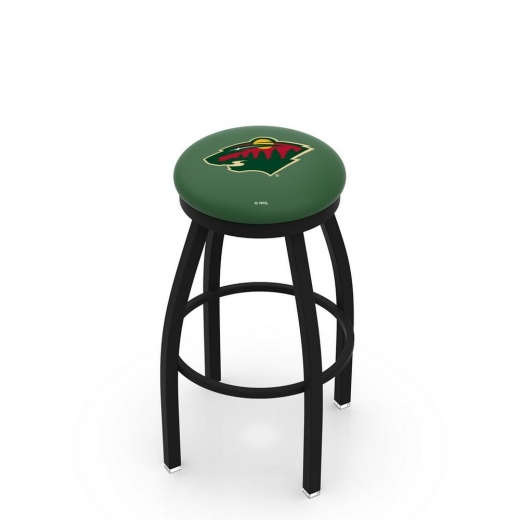 L8b2b Black Wrinkle Minnesota Wild Swivel Bar Stool With Accent Ring By Holland Bar Stool Company