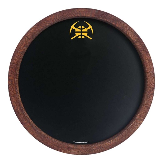 Denver Nuggets: "Faux" Barrel Framed Chalkboard