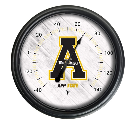 Appalachian State University Indoor/Outdoor Led Thermometer By Holland Bar Stool Company