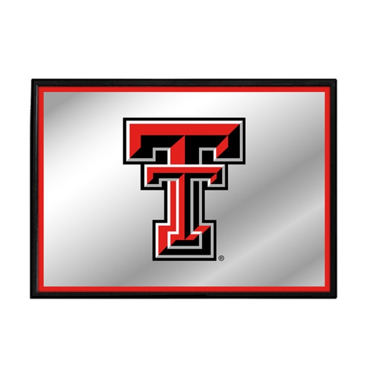 Texas Tech Red Raiders: Framed Mirrored Wall Sign