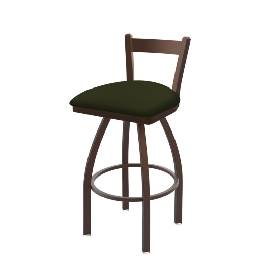 821 Catalina Low Back Swivel Stool With Bronze Finish And Canter Pine Seat