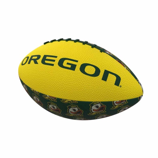 Oregon Repeating Minisize Rubber Football