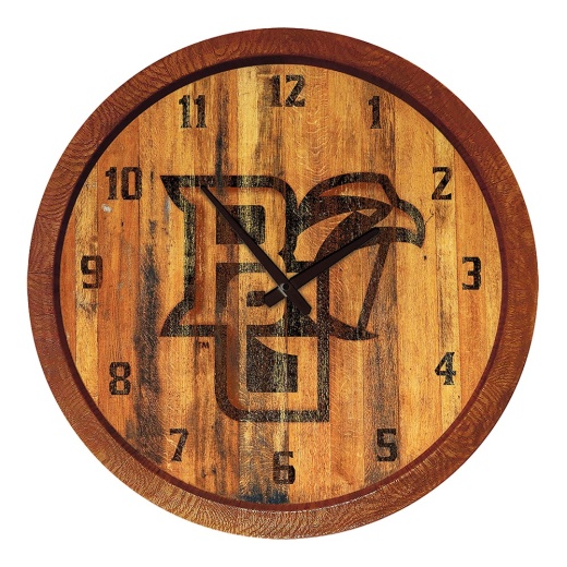 Bgsu Bowling Green State Falcons 20" Barrel Team Logo Wall Clock