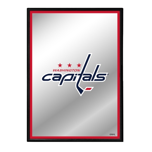 Washington Capitals: Logo Framed Mirrored Wall Sign