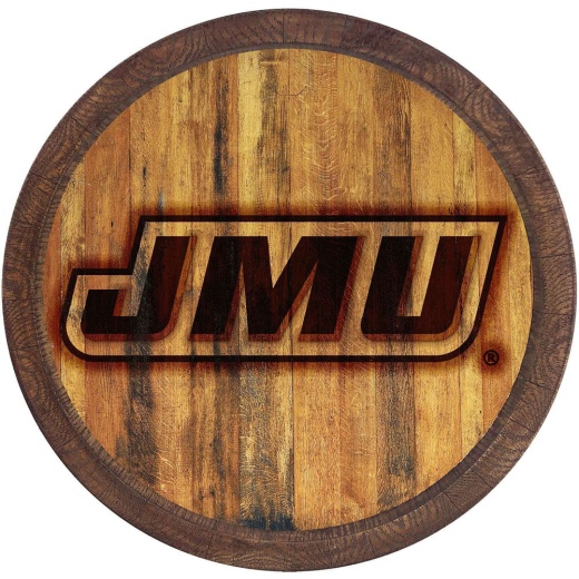 James Madison Dukes: Branded "Faux" Barrel Top Sign