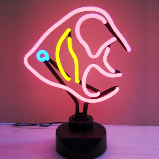 Angelfish Neon Sculpture 12" X 15" X 6"