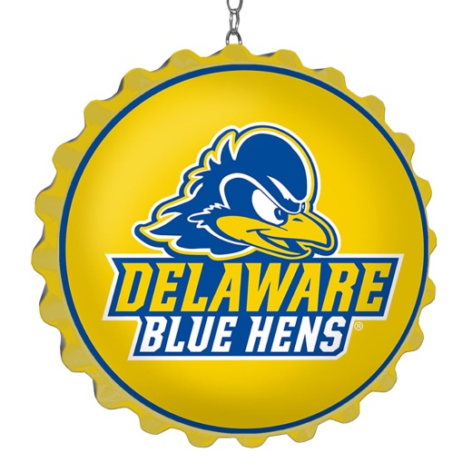 Delaware Blue Hens: Logo Bottle Cap Dangler