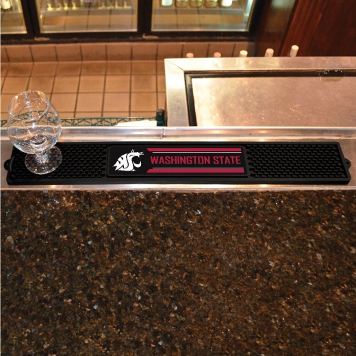 Washington State Cougars Bar Drink Mat 3.25In. X 24In
