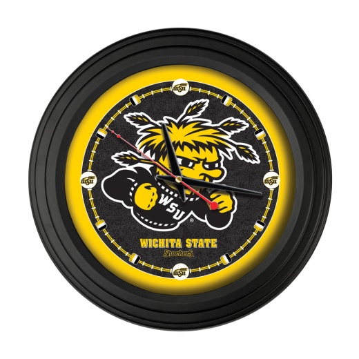 Wichita State University 15" Traditional Wall Clock By Holland Bar Stool Co
