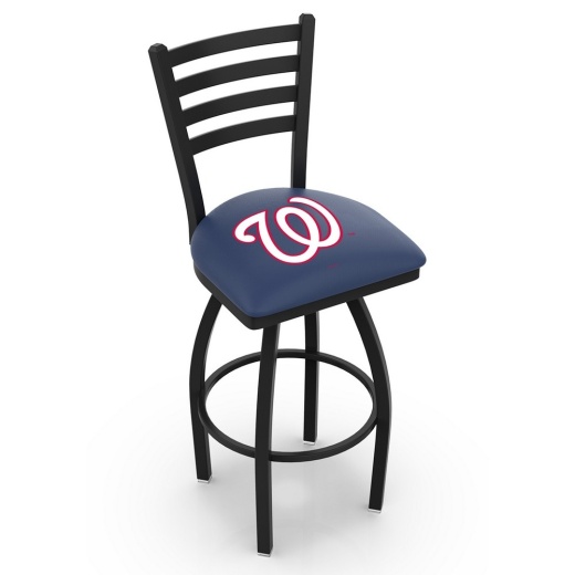 L014 Washington Nationals Swivel Stool With Black Wrinkle Finish By Hbs